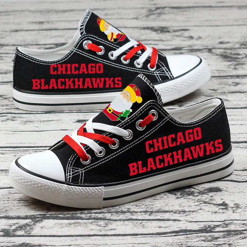 Chicago Blackhawks Low Top Canvas Sport Sneakers Shoes For Men Women Fans - Image 3