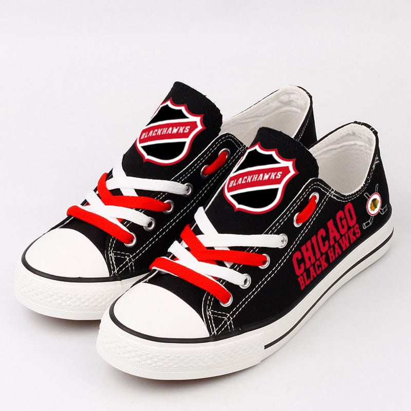 Chicago BlackhawksLow Top Canvas Sport Sneakers Shoes For Men Women Fans - Image 3