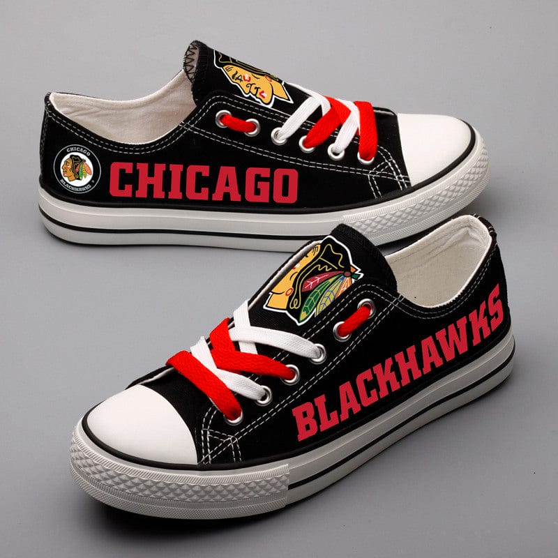 Chicago BlackhawksLow Top Canvas Sport Sneakers Shoes For Men Women Fans - Image 7