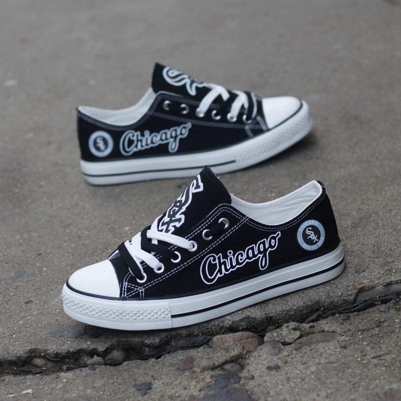 Chicago White Sox Limited Print Low Top Canvas Shoes Sport Sneakers For Men Women Fans