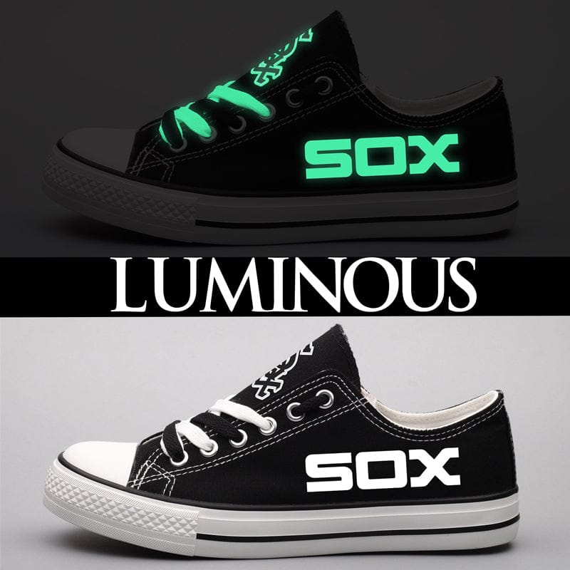 Alternative view of Chicago White Sox Limited Print Low Top Canvas Shoes Sport Sneakers For Men Women Fans