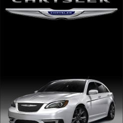 Chrysler Black Flag Vertical 3X5 Ft Polyester Banner USA 90x150cm