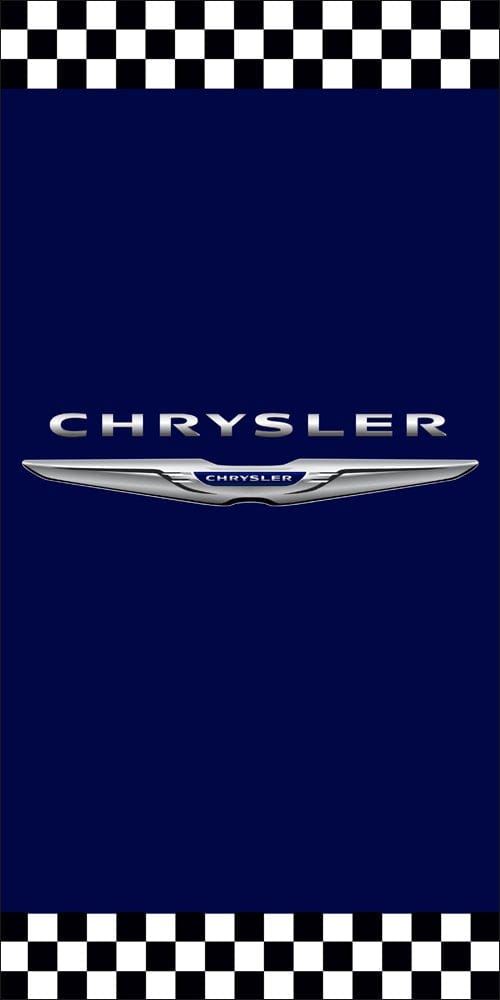 Chrysler Blue Flag Vertical 3X5 Ft Polyester Banner USA 90x150cm