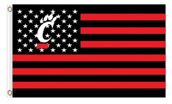 Cincinnati Bearcats Star Nation Flag 3X5ft Banner USA Polyester with 2 Brass Grommets
