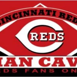 Cincinnati Reds Man Cave Flag 3X5Ft Banner USA Polyester with Brass Grommets