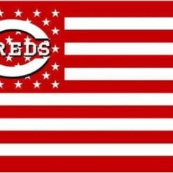 Cincinnati Reds Star Flag 3X5Ft Banner USA Polyester with Brass Grommets