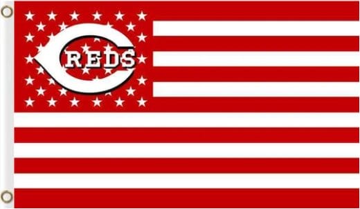 Cincinnati Reds Star Flag 3X5Ft Banner USA Polyester with Brass Grommets