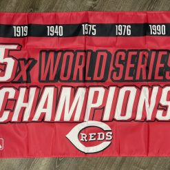 Cincinnati Reds World Series Championship Flag 3x5 ft Sports Banner Man-Cave