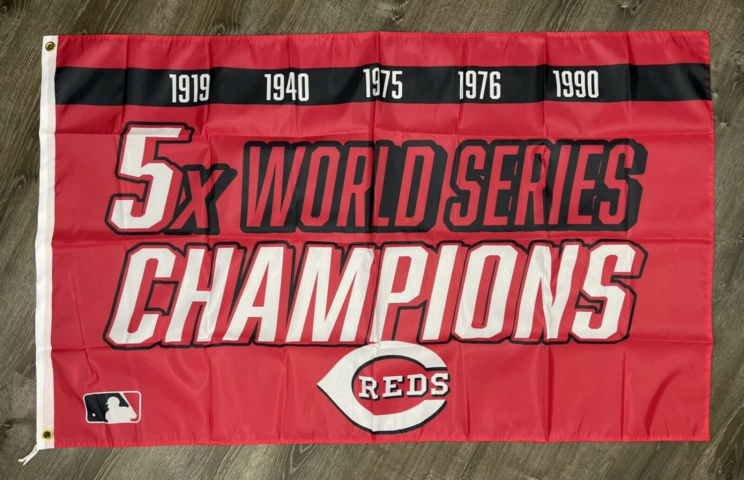 Cincinnati Reds World Series Championship Flag 3x5 ft Sports Banner Man-Cave
