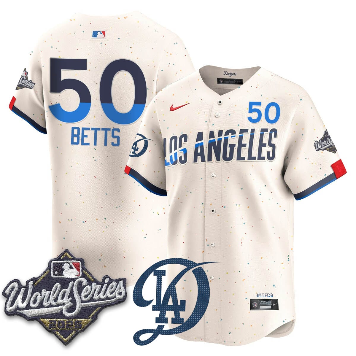 Los Angeles Dodgers 2025 World Series Jersey - All Stitched - Image 3