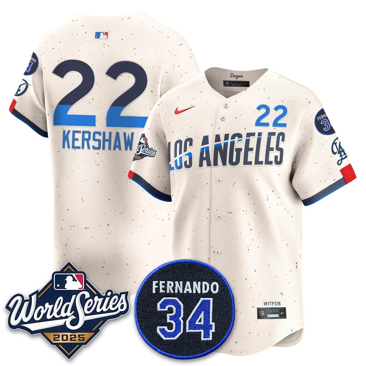 Los Angeles Dodgers 2025 National League Champions Jersey - All Stitched - Image 14