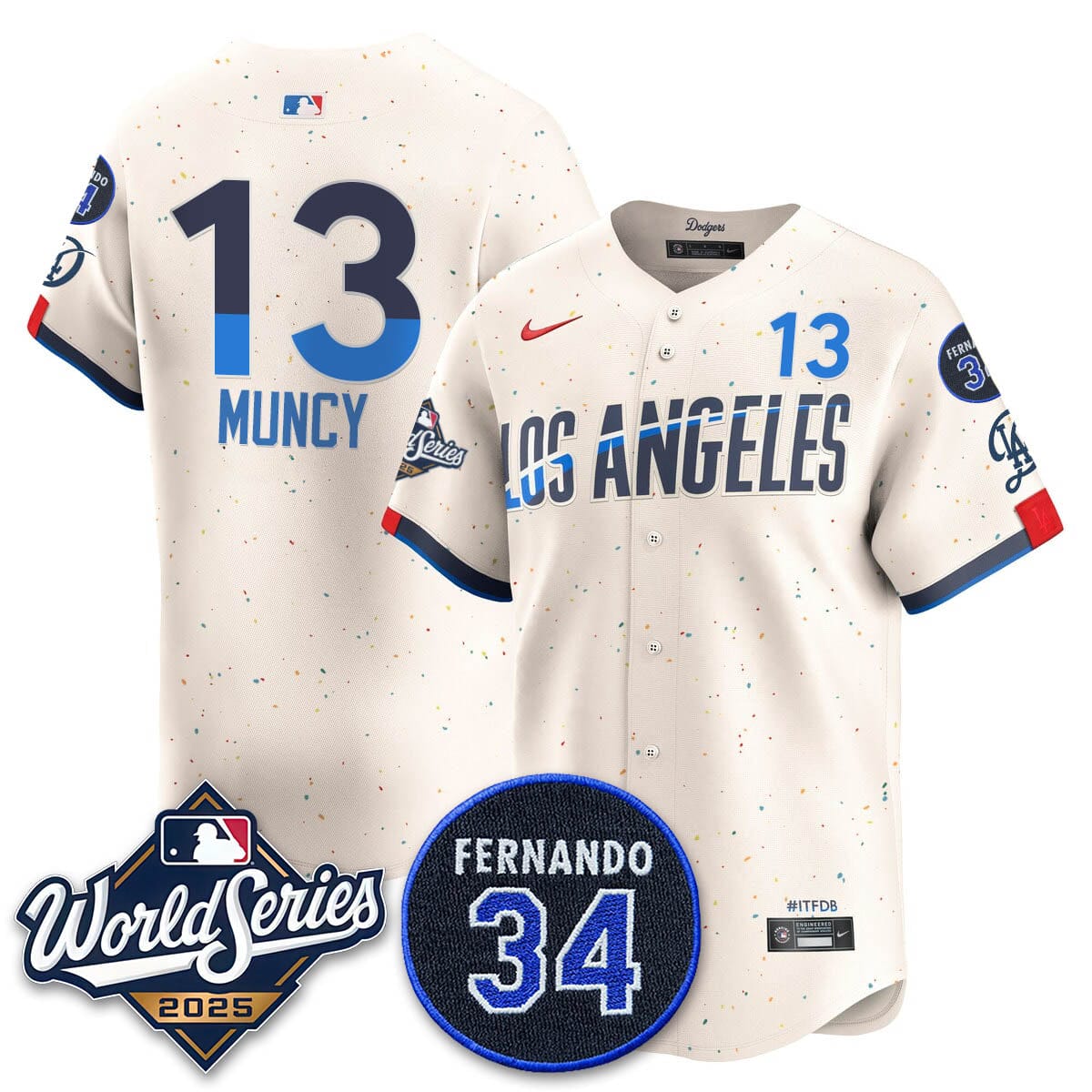 Los Angeles Dodgers 2025 National League Champions Jersey - All Stitched - Image 15