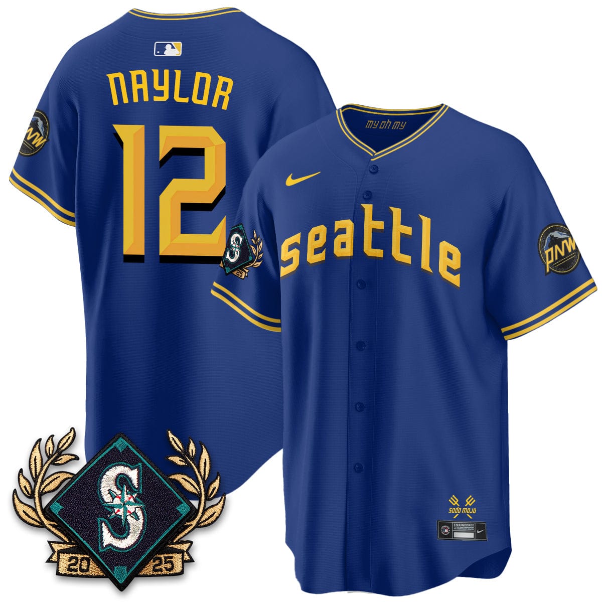 Seattle Mariners 2025 Series Champions Jersey - All Stitched - Image 8