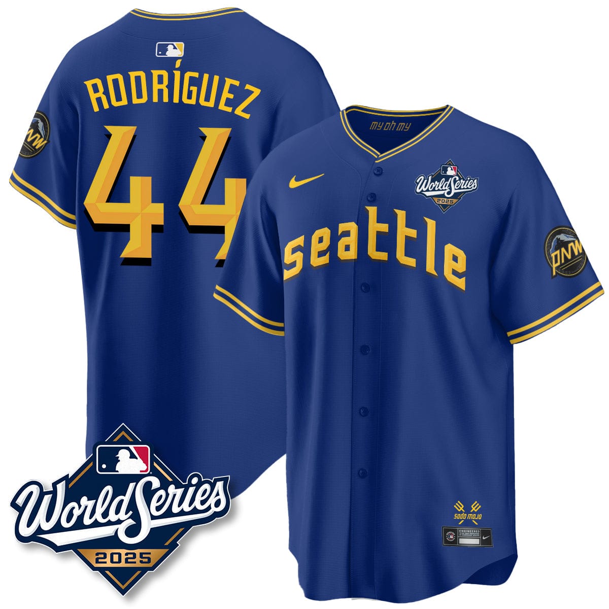Seattle Mariners 2025 World Series Jersey - All Stitched - Image 9