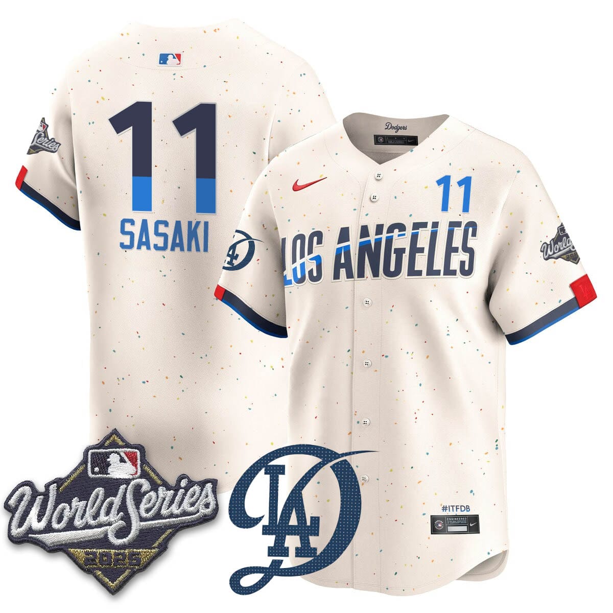 Los Angeles Dodgers 2025 World Series Jersey - All Stitched - Image 7
