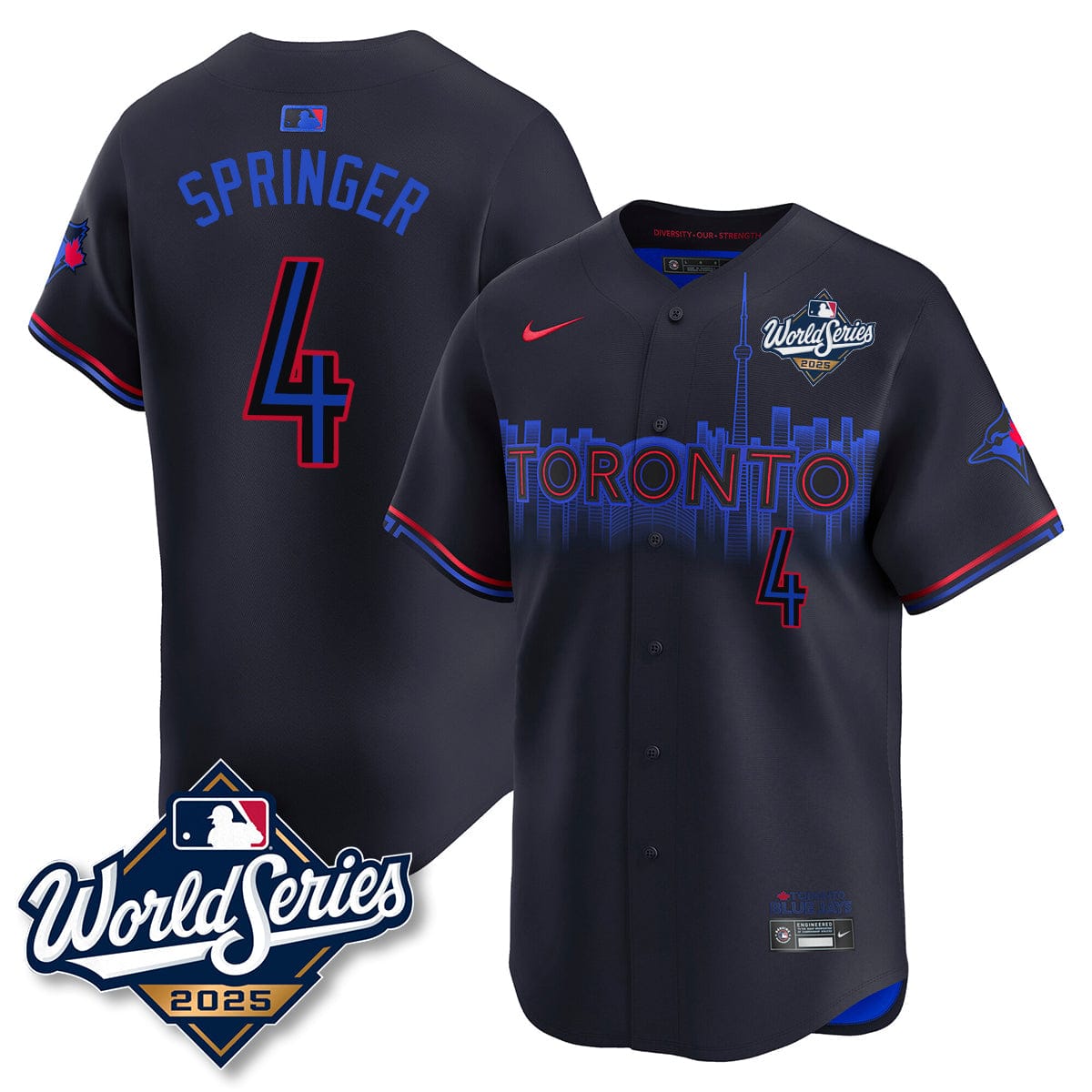 Toronto Blue Jays 2025 World Series Jersey - All Stitched - Image 7