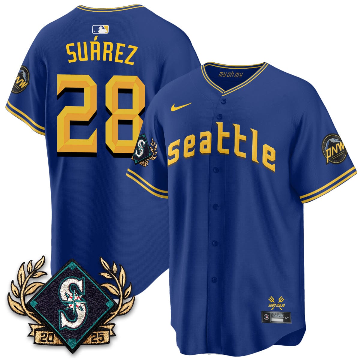 Seattle Mariners 2025 Series Champions Jersey - All Stitched - Image 11