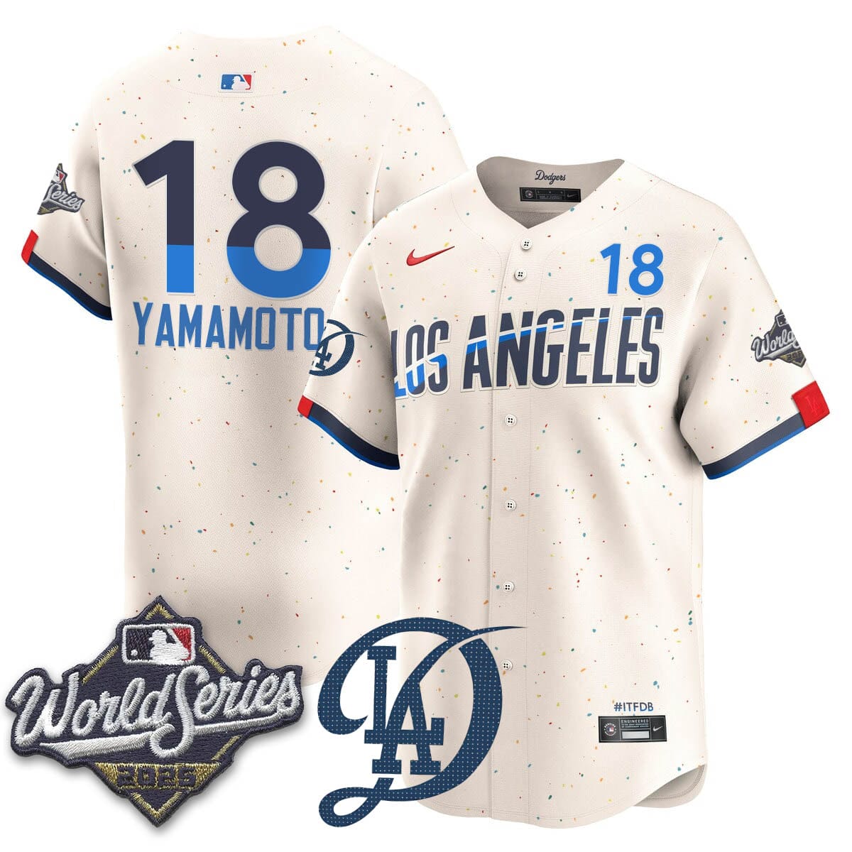 Los Angeles Dodgers 2025 World Series Jersey - All Stitched - Image 8