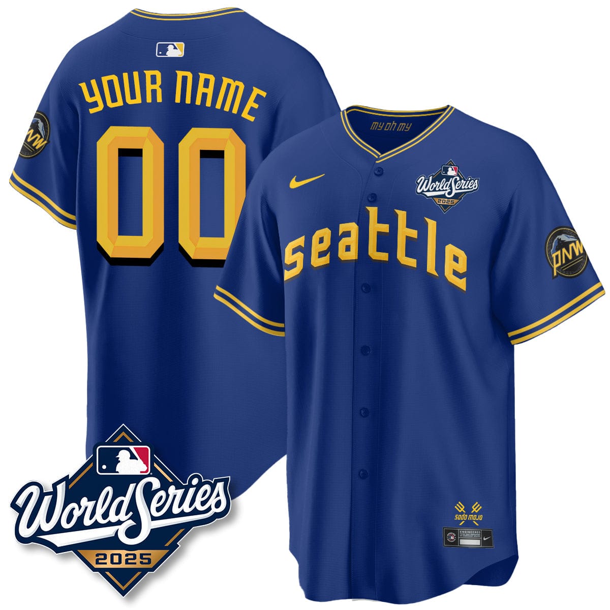 Seattle Mariners 2025 World Series Jersey - All Stitched - Image 11