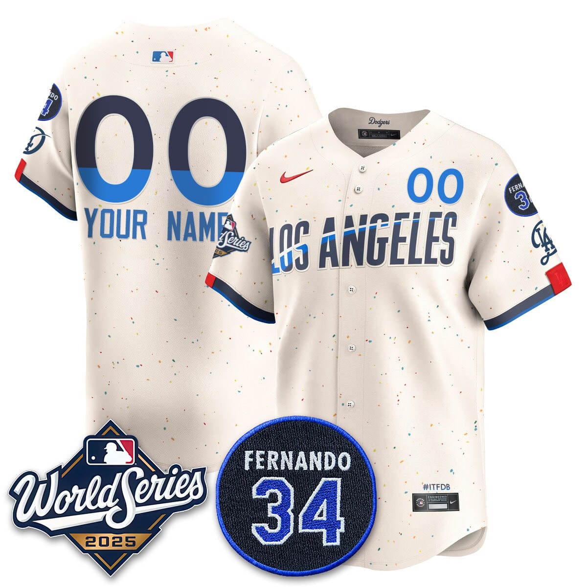 Los Angeles Dodgers 2025 National League Champions Jersey - All Stitched - Image 19