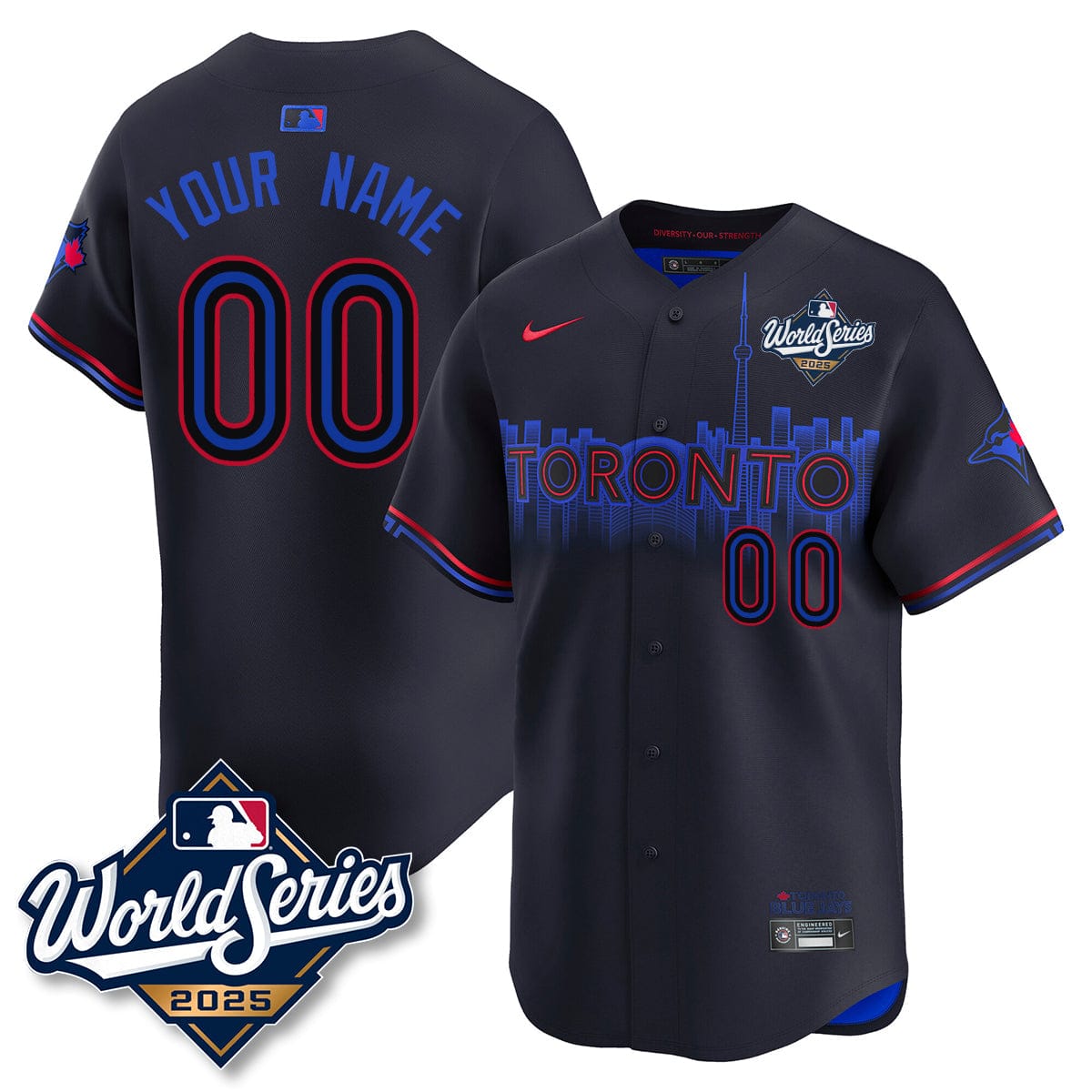 Toronto Blue Jays 2025 World Series Custom Jersey - All Stitched - Image 5