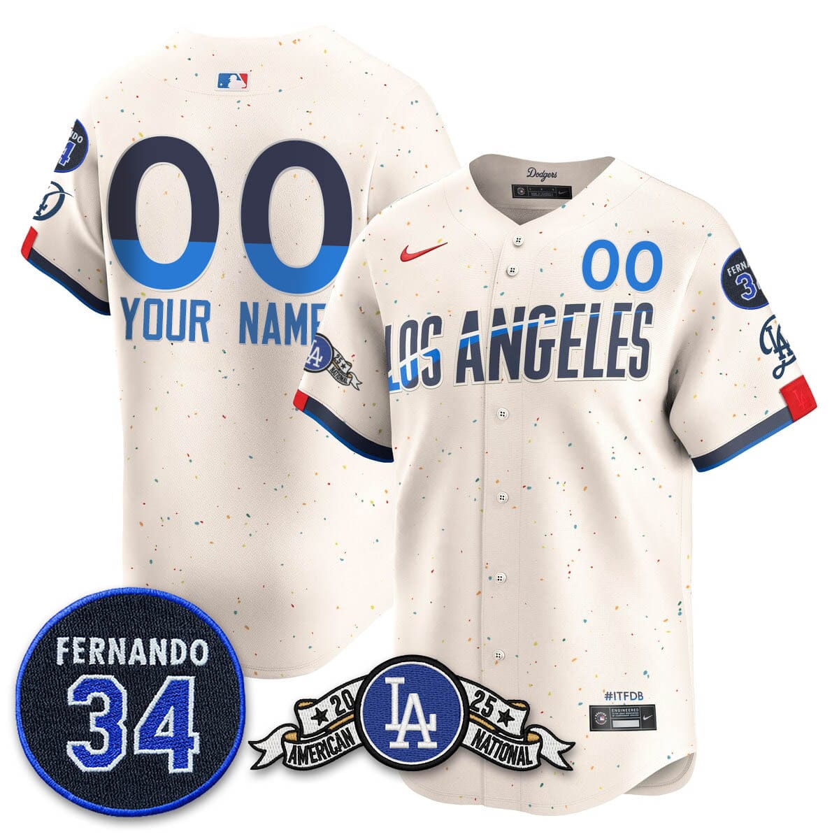 Los Angeles Dodgers 2025 National League Champions Jersey - All Stitched - Image 18