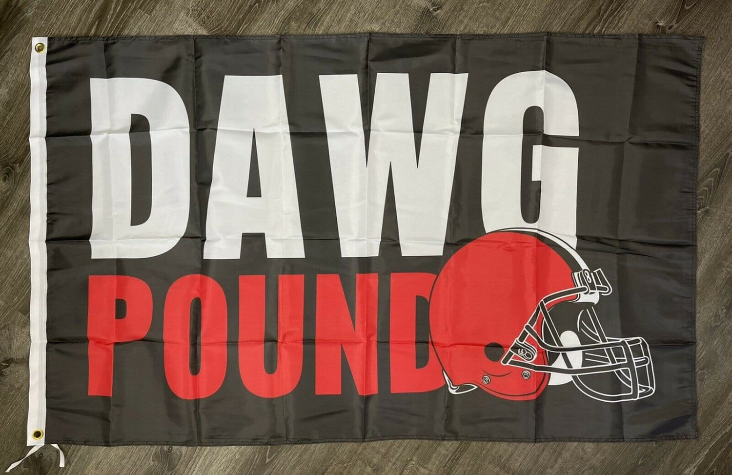 Cleveland Browns Dawg Pound Flag 3x5 Sports Brown Banner Man-Cave Garage Bar