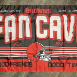Cleveland Browns Fan Cave Flag 3x5 ft Sports Banner Man-Cave Garage