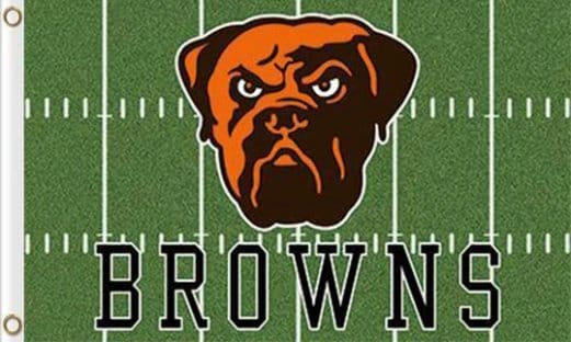 Cleveland Browns Green Flag 3X5 Ft Polyester Banner USA 90x150cm