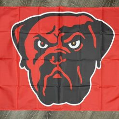 Cleveland Browns Retro Logo Flag 3x5 Sports Orange Banner Man-Cave Garage Bar