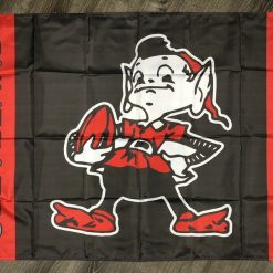 Cleveland Browns Retro Logo Flag 3x5 ft Sports Orange Banner Man-Cave Garage Bar