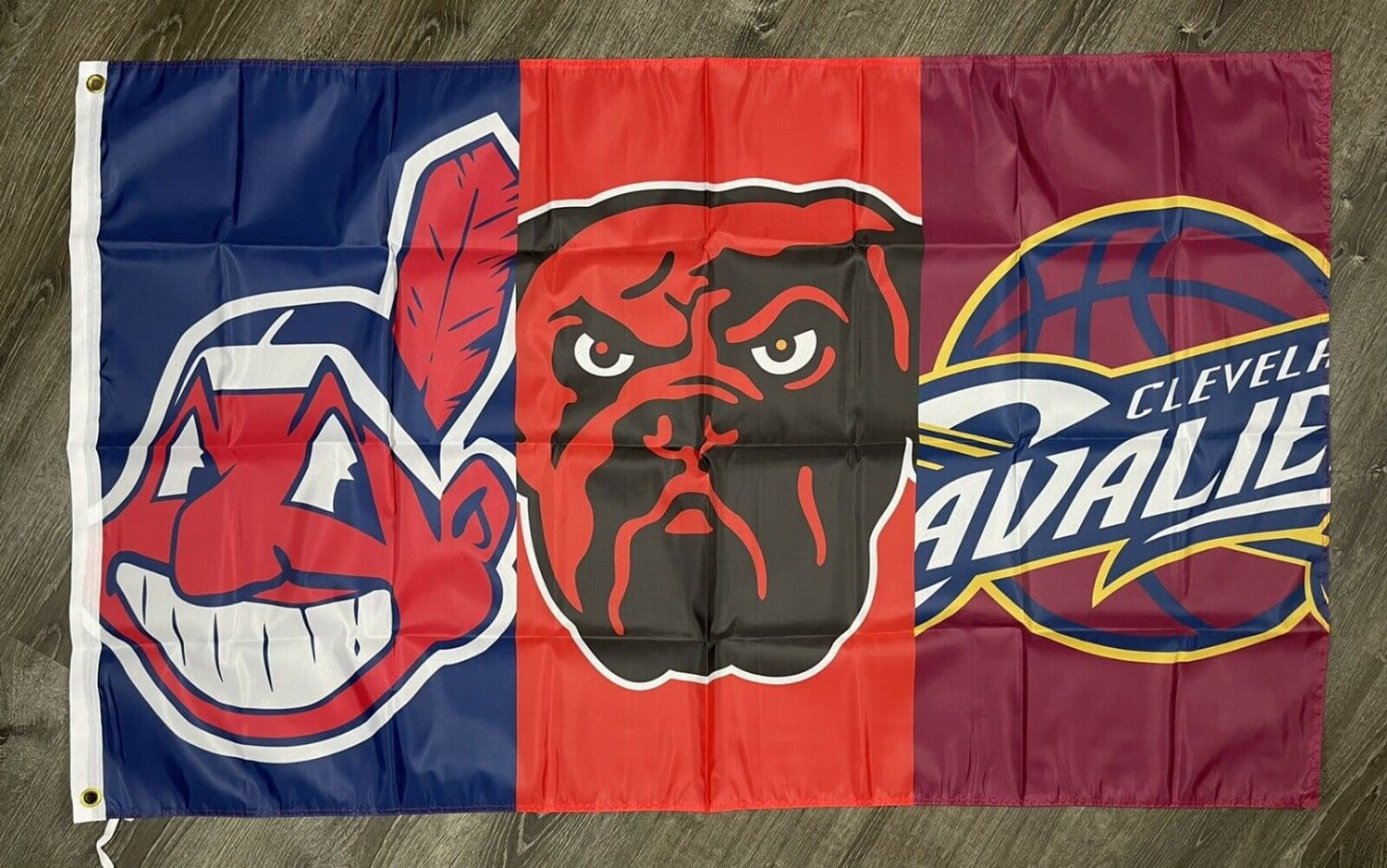 Cleveland Indians Browns Cavaliers Flag 3x5 Sports Banner Man-Cave Garage