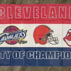 Cleveland Indians Browns Cavaliers Flag 3x5 ft Sports Banner Man-Cave Garage New