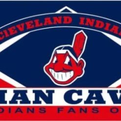 Cleveland Indians Man Cave flag 3X5Ft Banner USA Polyester with Brass Grommets