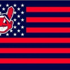 Cleveland Indians Red flag 3X5Ft Banner USA Polyester with Brass Grommets