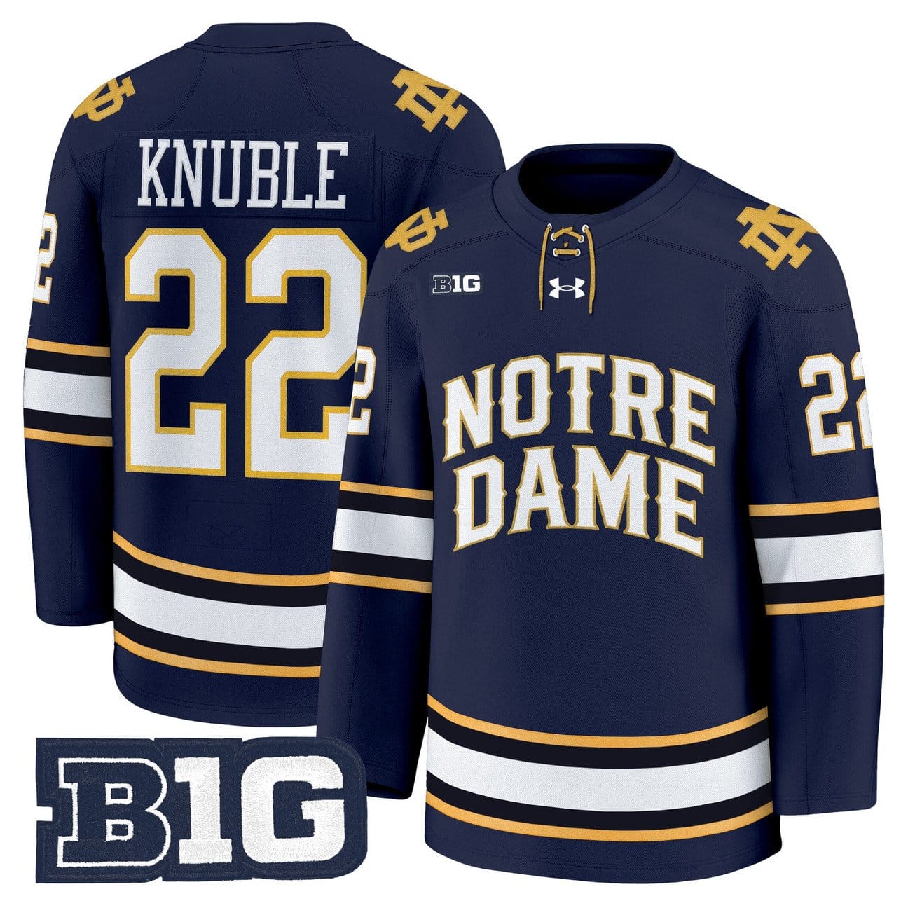 Cole Knuble Jersey #22 Notre Dame Fighting Irish 2025-26 Premium Stitched - Image 3