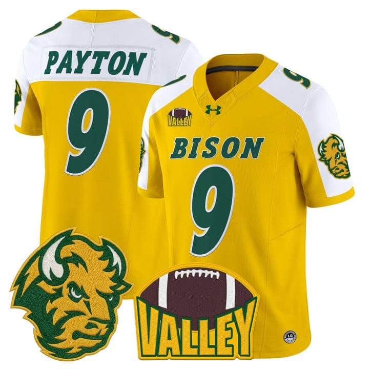 Alternative view of Cole Payton Jersey #9 North Dakota State Bison 2025 Limited Stitched