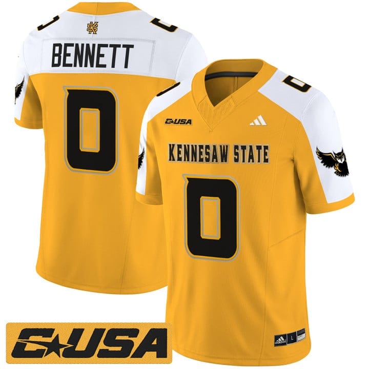 Coleman Bennett Jersey #0 Kennesaw State Owls 2025 Vapor Stitched - Image 4