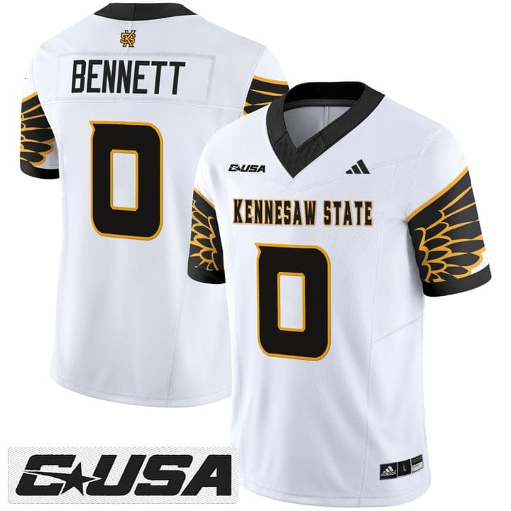 Alternative view of Coleman Bennett Jersey #0 Kennesaw State Owls 2025 Vapor Stitched
