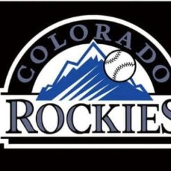 Colorado Rockies Baseball Club Black Flag 3X5Ft Banner USA Polyester with Brass Grommets