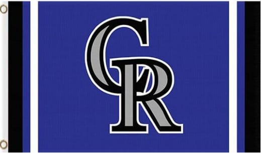 Colorado Rockies Custom Flag 3X5Ft Banner USA Polyester with Brass Grommets