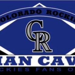 Colorado Rockies Man Cave Flag 3X5Ft Banner USA Polyester with Brass Grommets