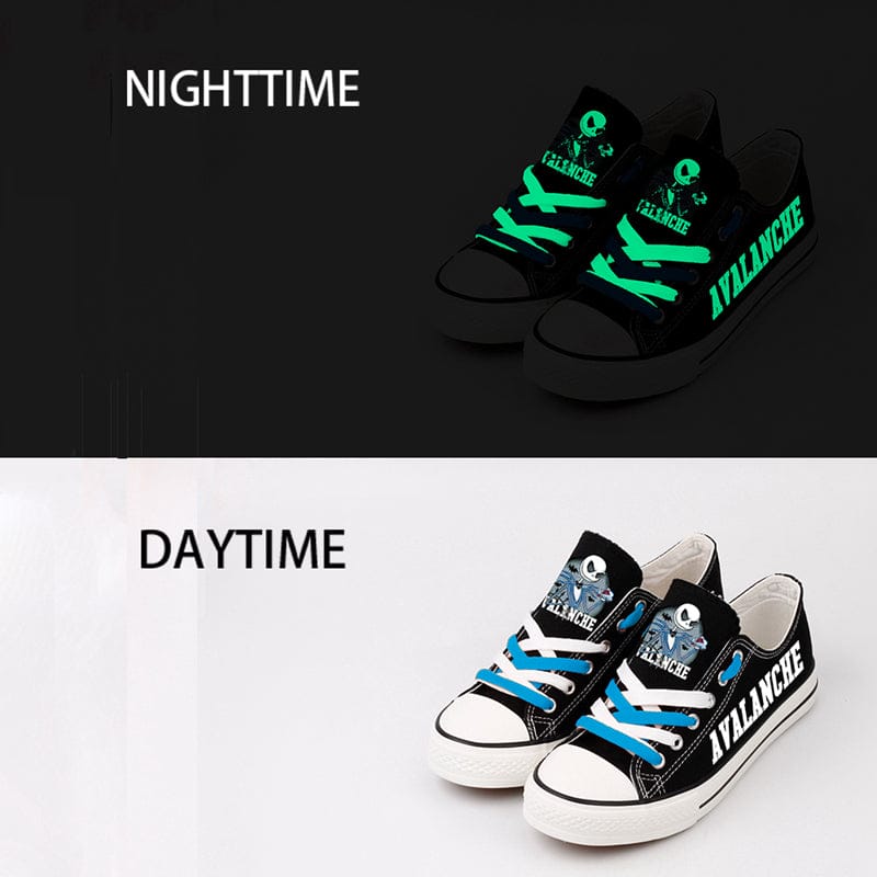Alternative view of Colorado Avalanche  Low Top Canvas Sport Sneakers Shoes For Men Women Fans