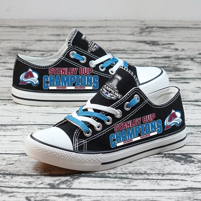 Colorado Avalanche  Low Top Canvas Sport Sneakers Shoes For Men Women Fans - Image 7