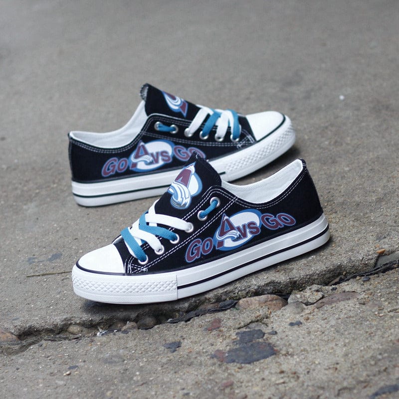 Colorado Avalanche  Low Top Canvas Sport Sneakers Shoes For Men Women Fans - Image 8