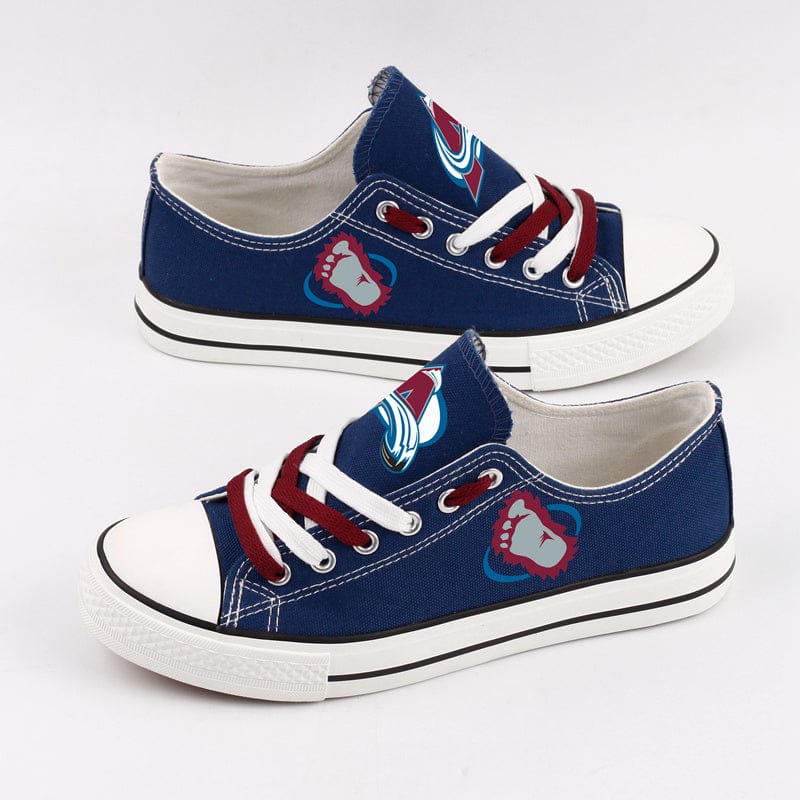 Colorado Avalanche Low Top Canvas Sport Sneakers Shoes For Men Women Fans - Image 3