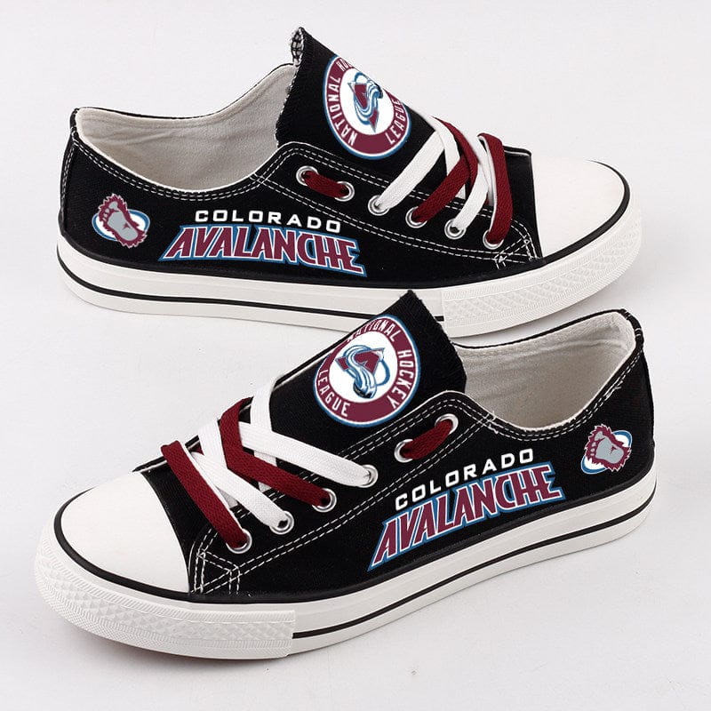 Alternative view of Colorado Avalanche Low Top Canvas Sport Sneakers Shoes For Men Women Fans