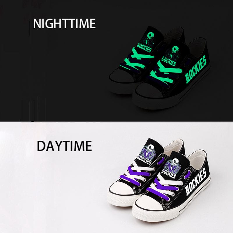 Alternative view of Colorado Rockies Limited Print Low Top Canvas Shoes Sport Sneakers For Men Women Fans