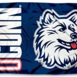 Connecticut Huskies Sport Flag 3X5ft Banner USA Polyester with 2 Brass Grommets