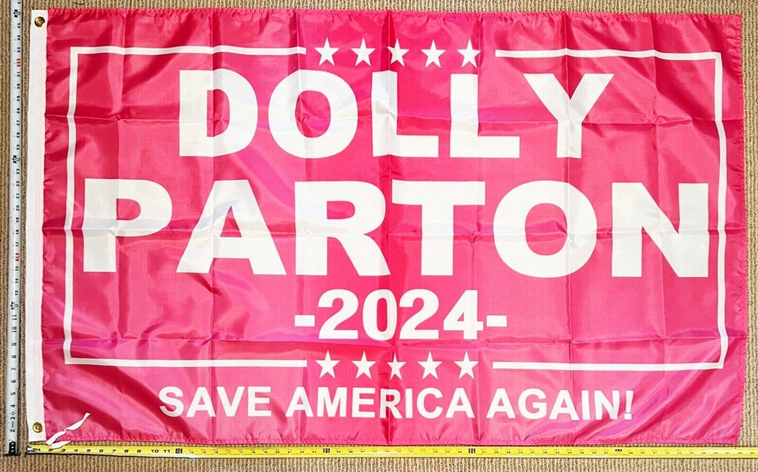 Country Music Flag Dolly Parton Save America Beer Sign Poster 3x5'